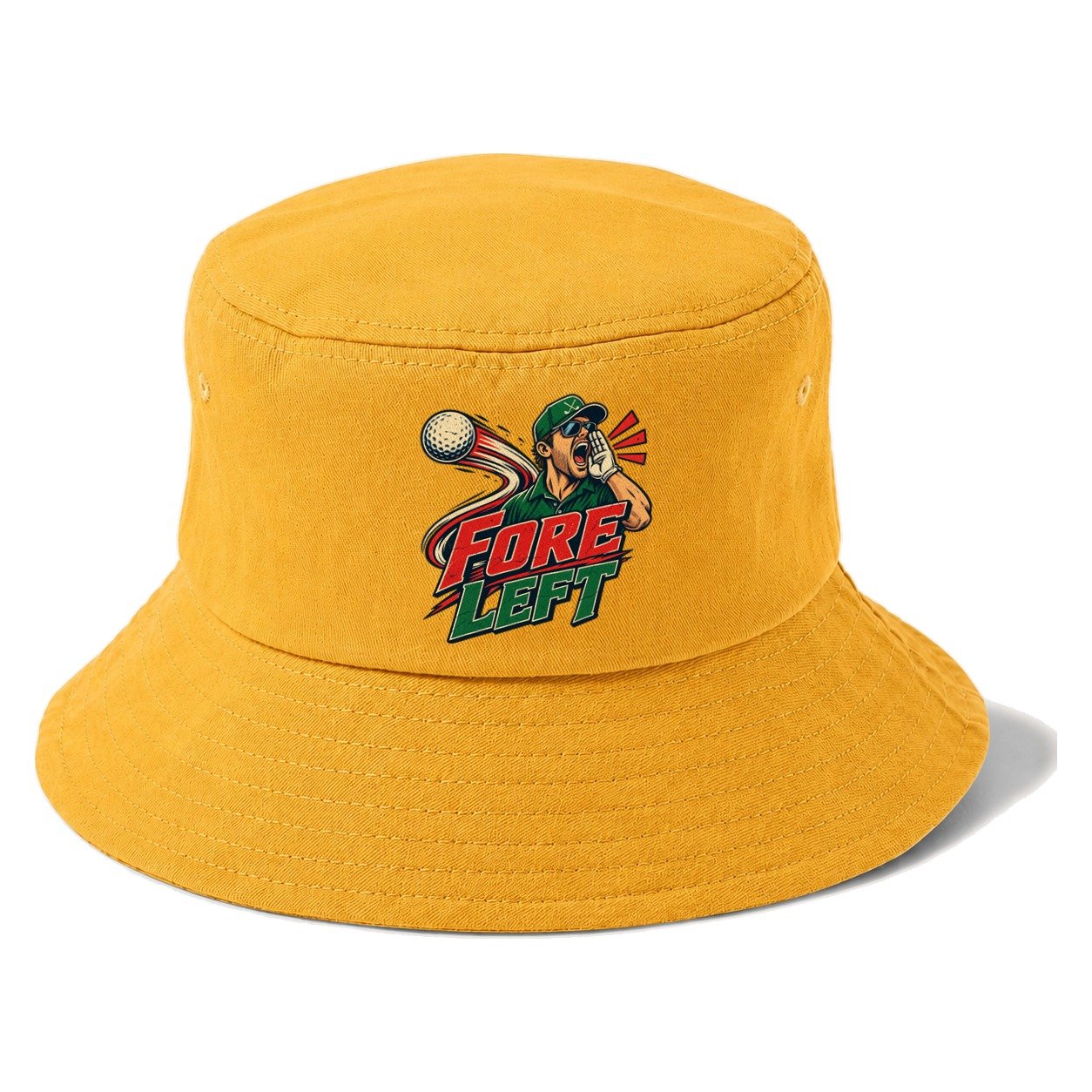 Fore Left Golf Life Bucket Hat – Golden Harvest