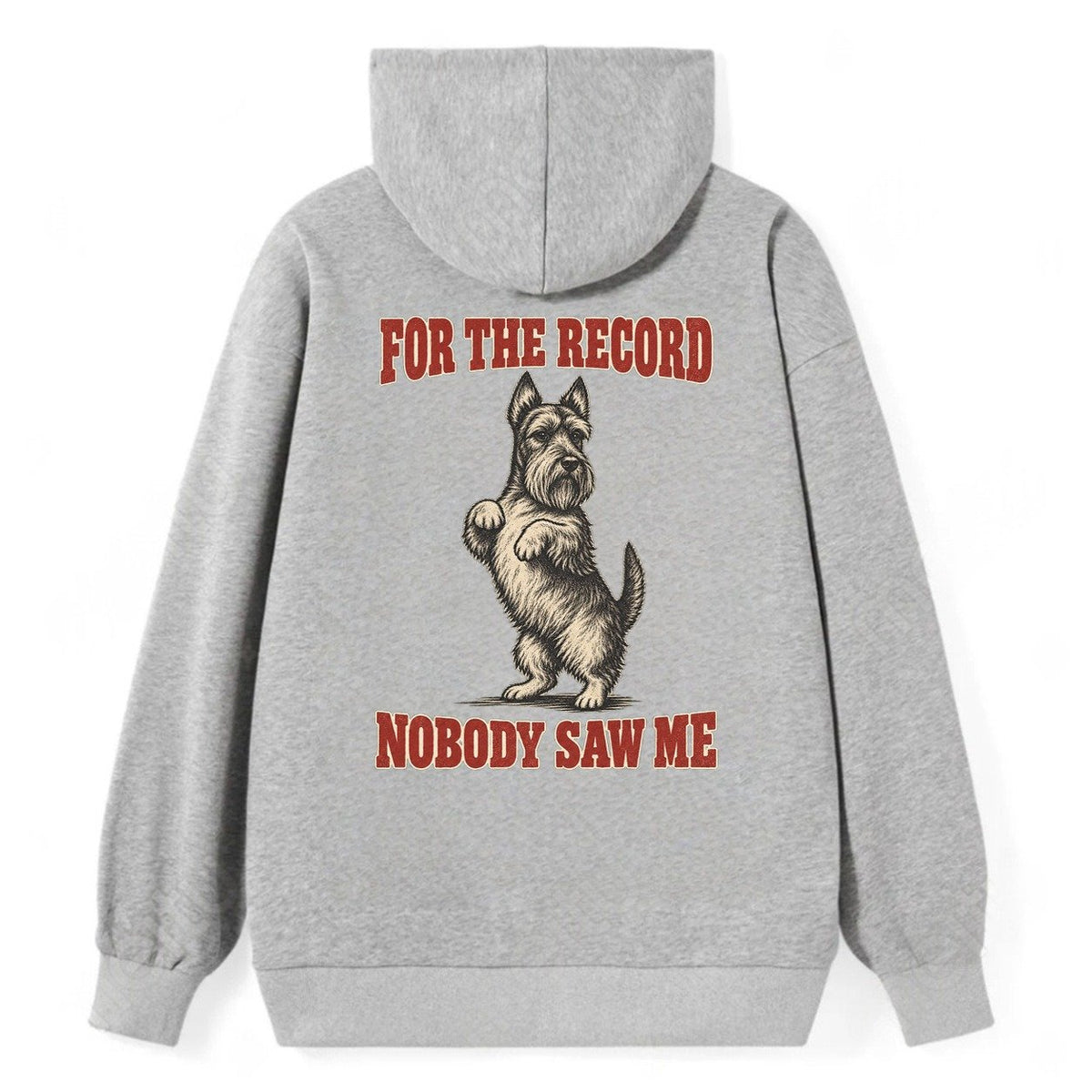 Scottish Terrier Dog Declarations Classic Pullover Hoodie – Grey