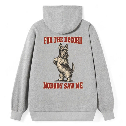 Scottish Terrier Dog Declarations Classic Pullover Hoodie – Grey