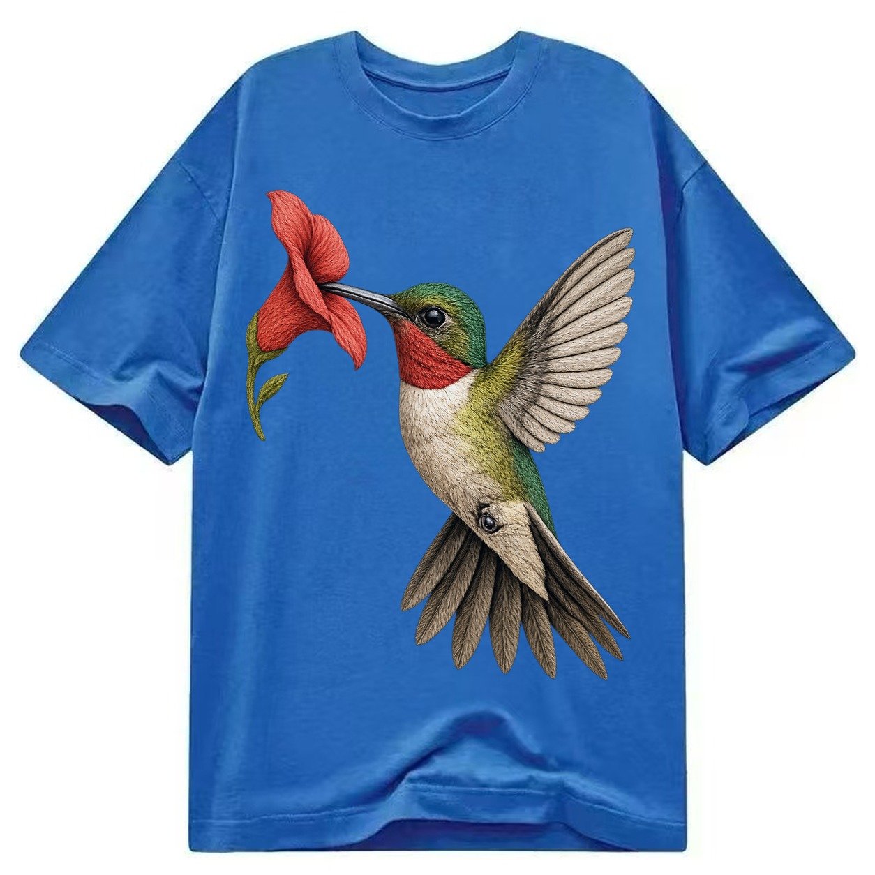 Hummingbird Harmony Classic T-shirt – Blue