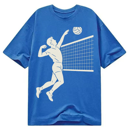 Volleyball Player At Net 66ebe1 Classic T-shirt – Blue