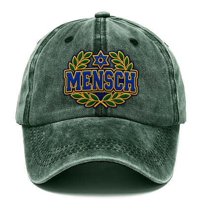 Mensch Badge Judaism Heritage Classic Cap – Forest Mist