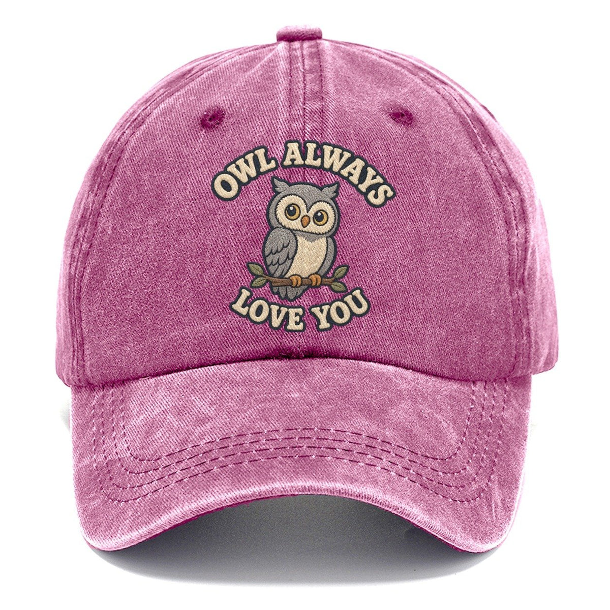 Owl Animal Puns Classic Cap – Dusty Rose