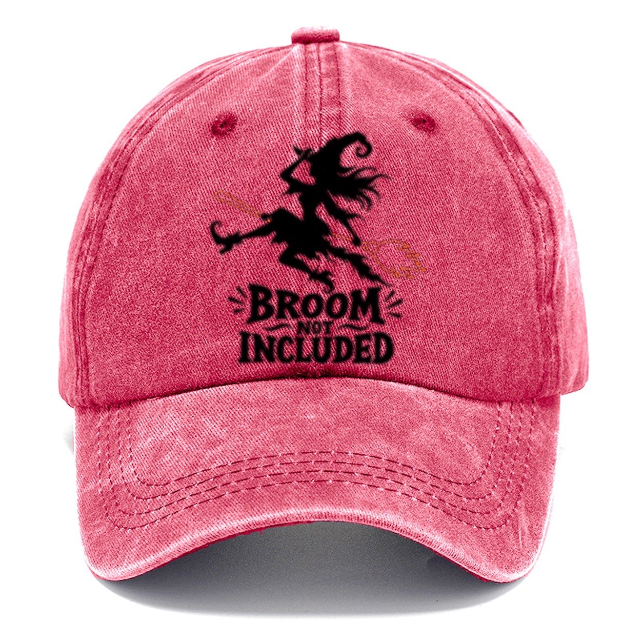 Broom Not Included Slogan Witch Magic Classic Cap – Pomegranate Blush