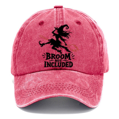 Broom Not Included Slogan Witch Magic Classic Cap – Pomegranate Blush