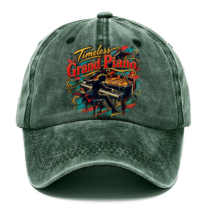 Timeless Grand Piano Music Instruments Classic Cap – Forest Mist