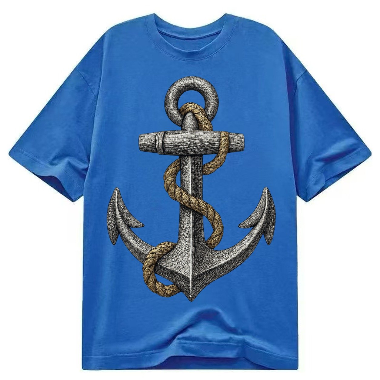 Anchor And Rope Classic T-shirt – Blue