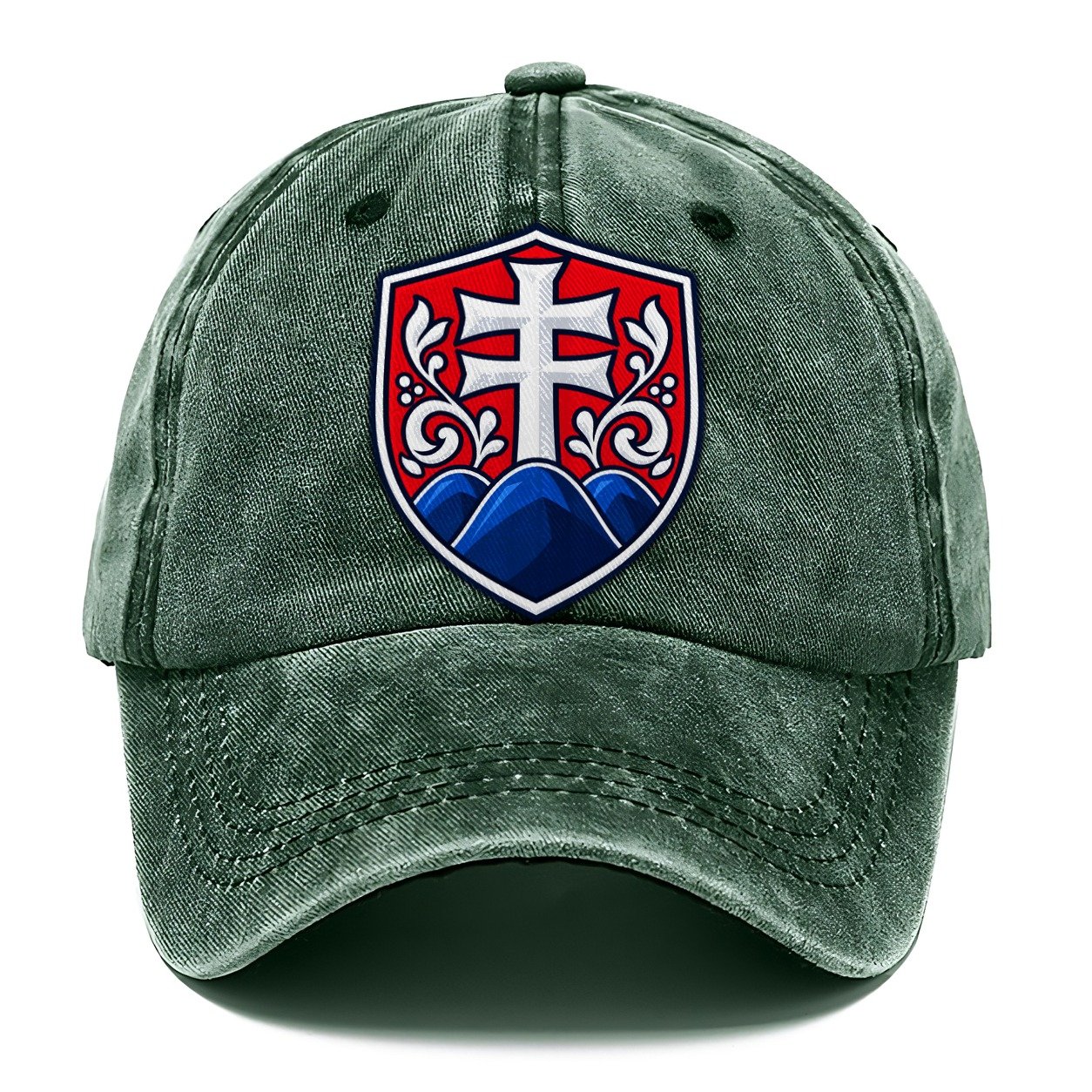 Slovakia Minimal Emblem Country Logos Classic Cap – Forest Mist