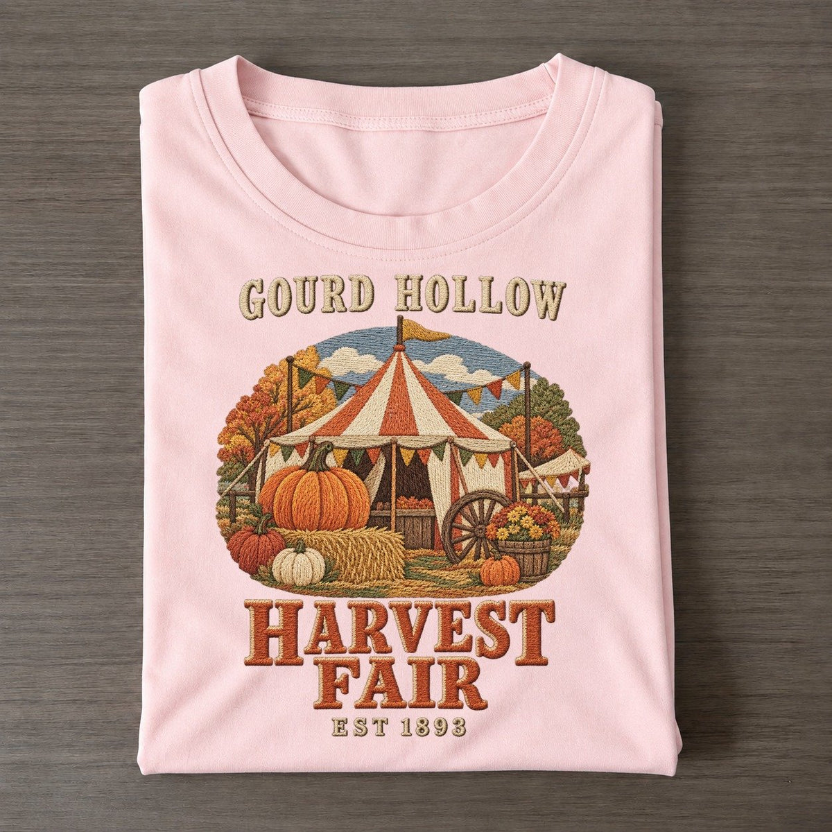 Harvest Fair Gourd Hollow Classic T-shirt – Pink
