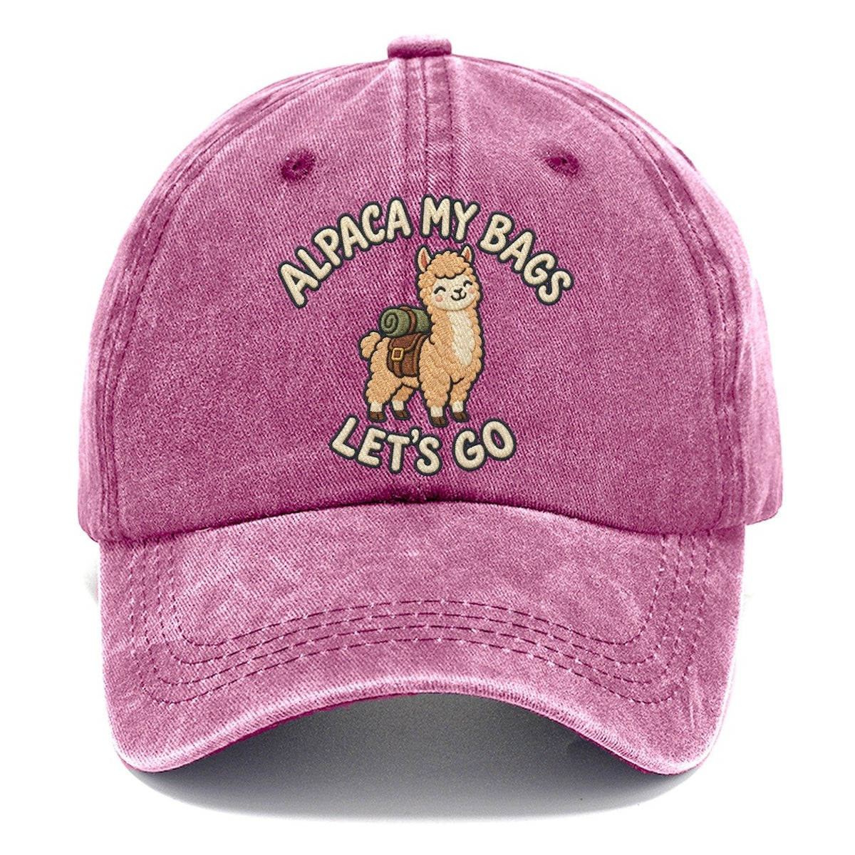 Alpaca Animal Puns Classic Cap – Dusty Rose