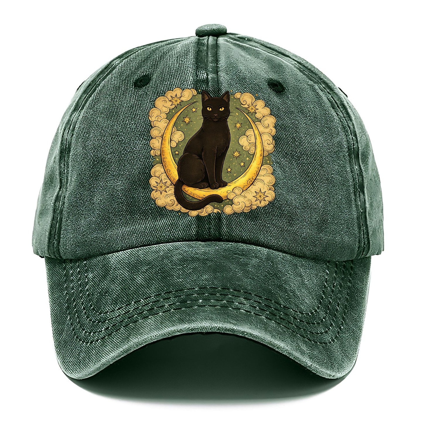 Crescent Black Cat Classic Cap – Forest Mist