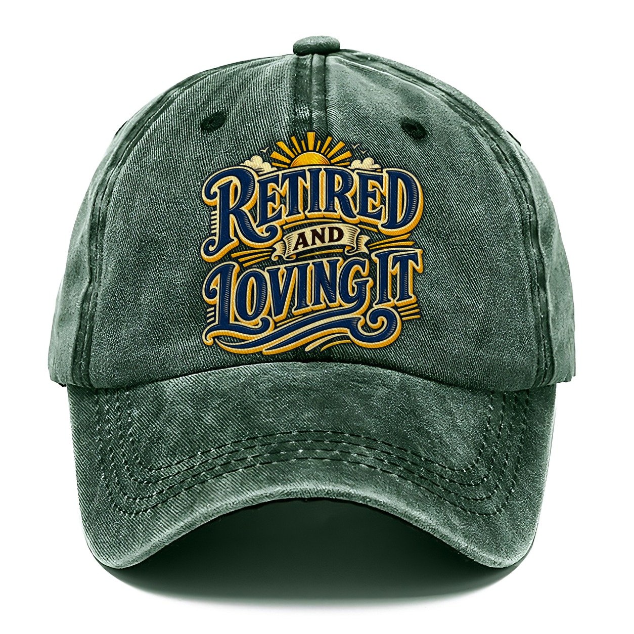 Retired And Loving It Retired Living Classic Cap – Forest Mist