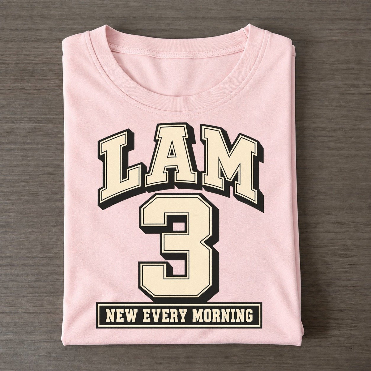 Lamentations 3 Varsity Chapel Varsity Classic T-shirt – Pink