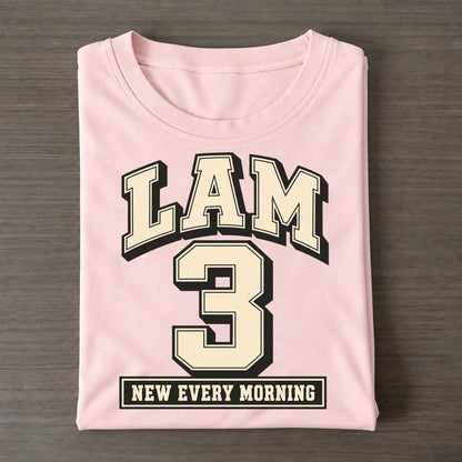 Lamentations 3 Varsity Chapel Varsity Classic T-shirt – Pink