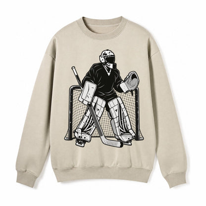 Hockey Goalie Fleece Sweatshirt – Light Khaki
