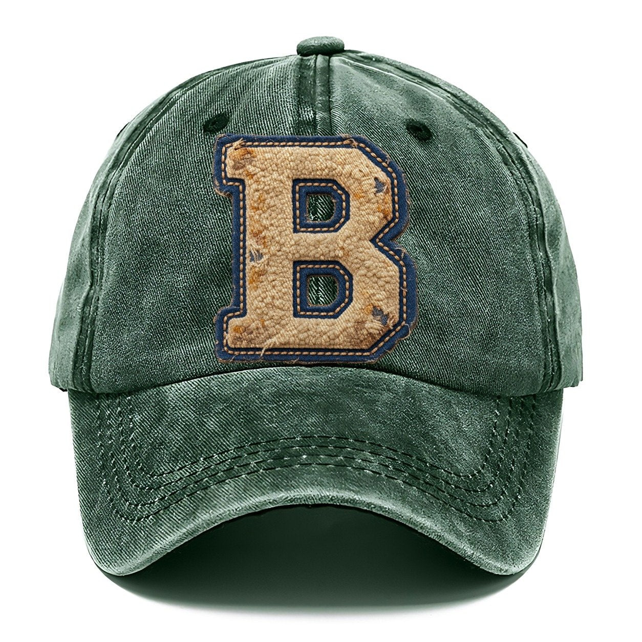 Varsity Chenille B Monogram Classic Cap – Forest Mist