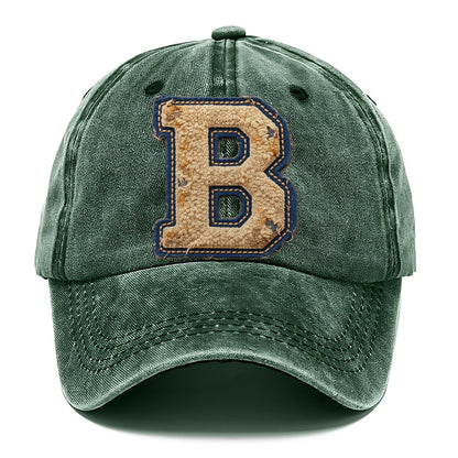 Varsity Chenille B Monogram Classic Cap – Forest Mist