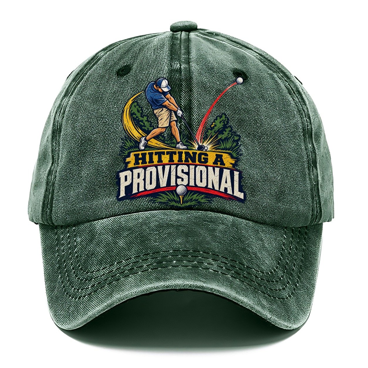 Hitting A Provisional Golf Life Classic Cap – Forest Mist