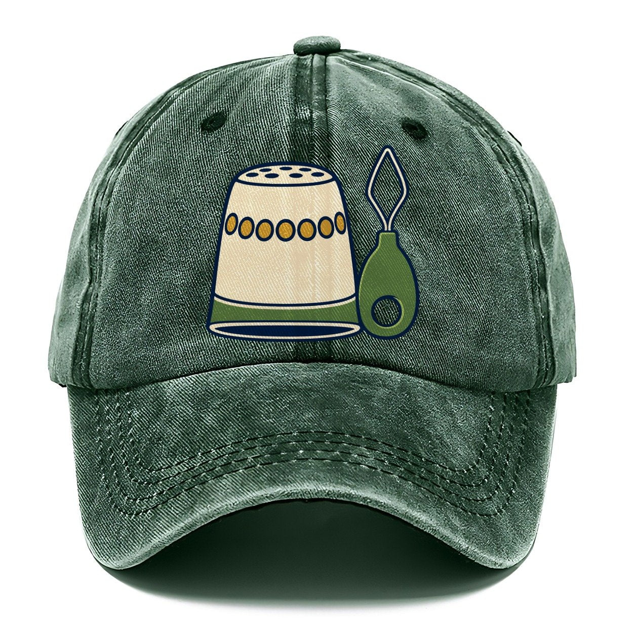 Thimble And Threader And Needlework Classic Cap – Forest Mist