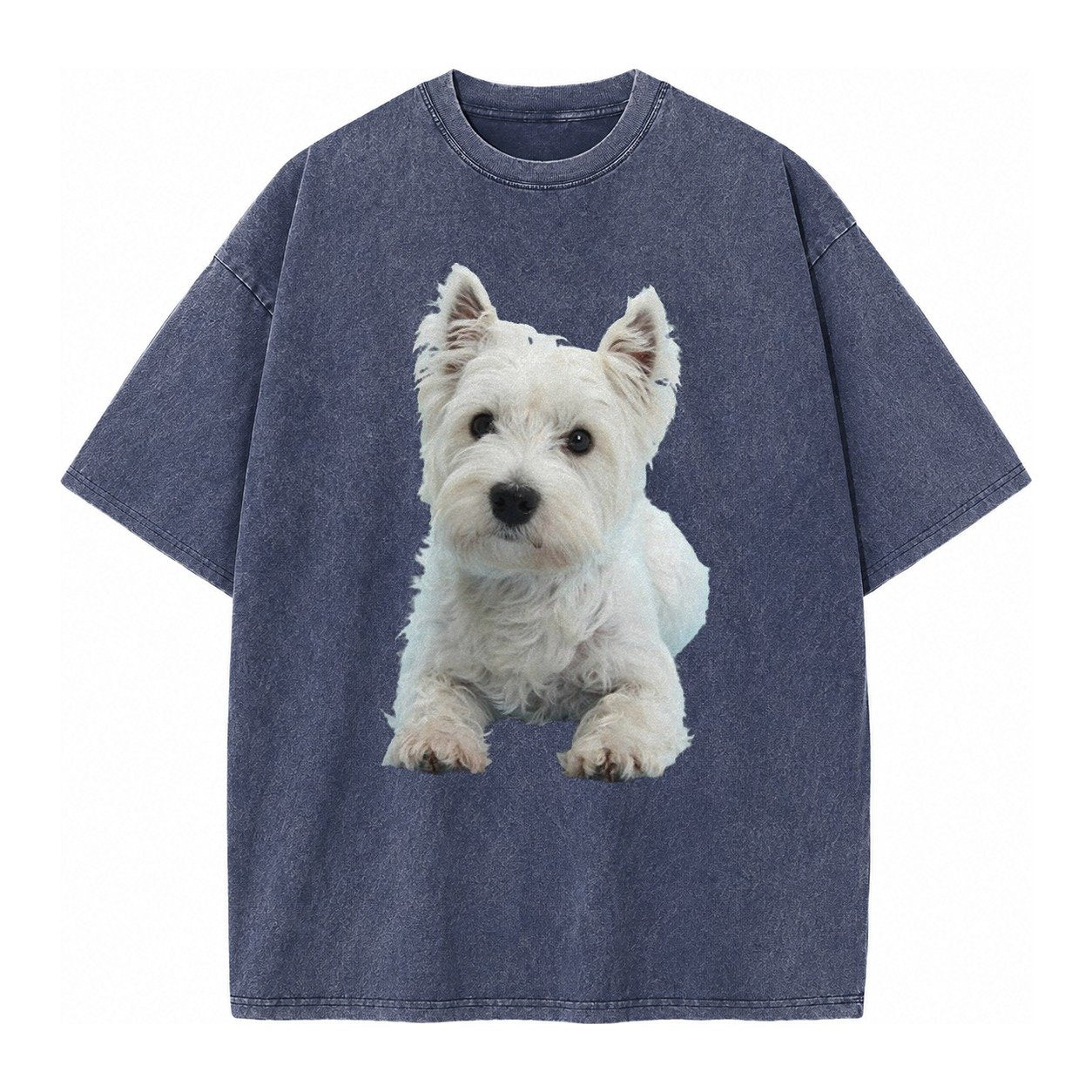 West Highland White Terrier Vintage T-shirt – Blue