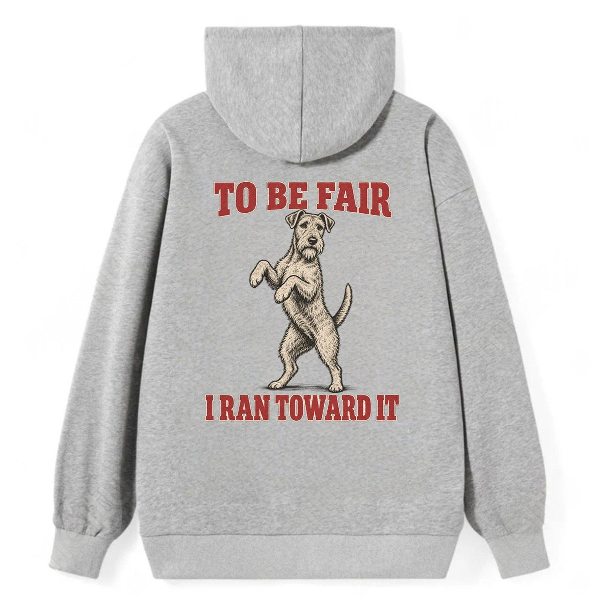 Irish Terrier Dog Declarations Classic Pullover Hoodie – Grey