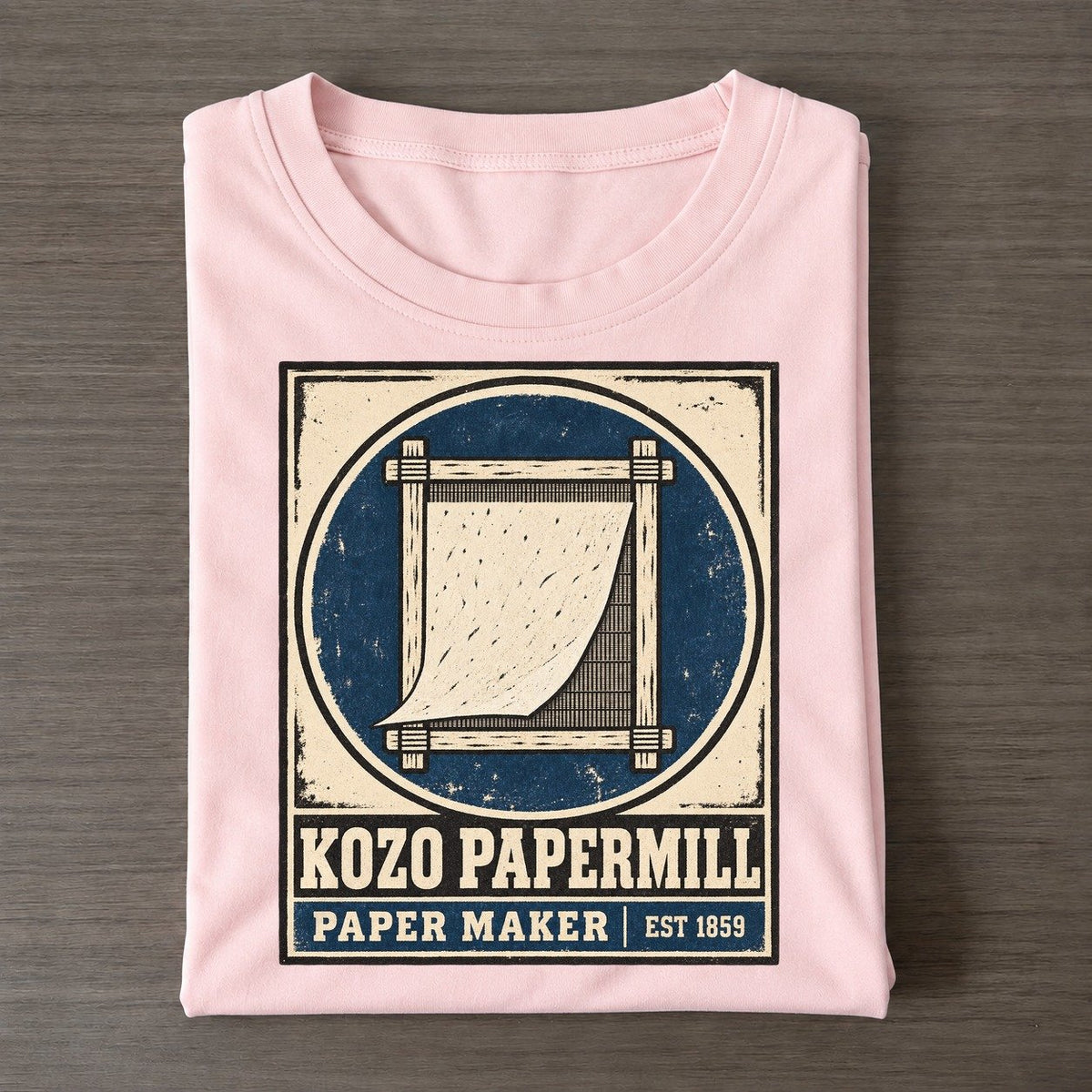 Kozo Paper Mill Noren Trade Co Classic T-shirt – Pink