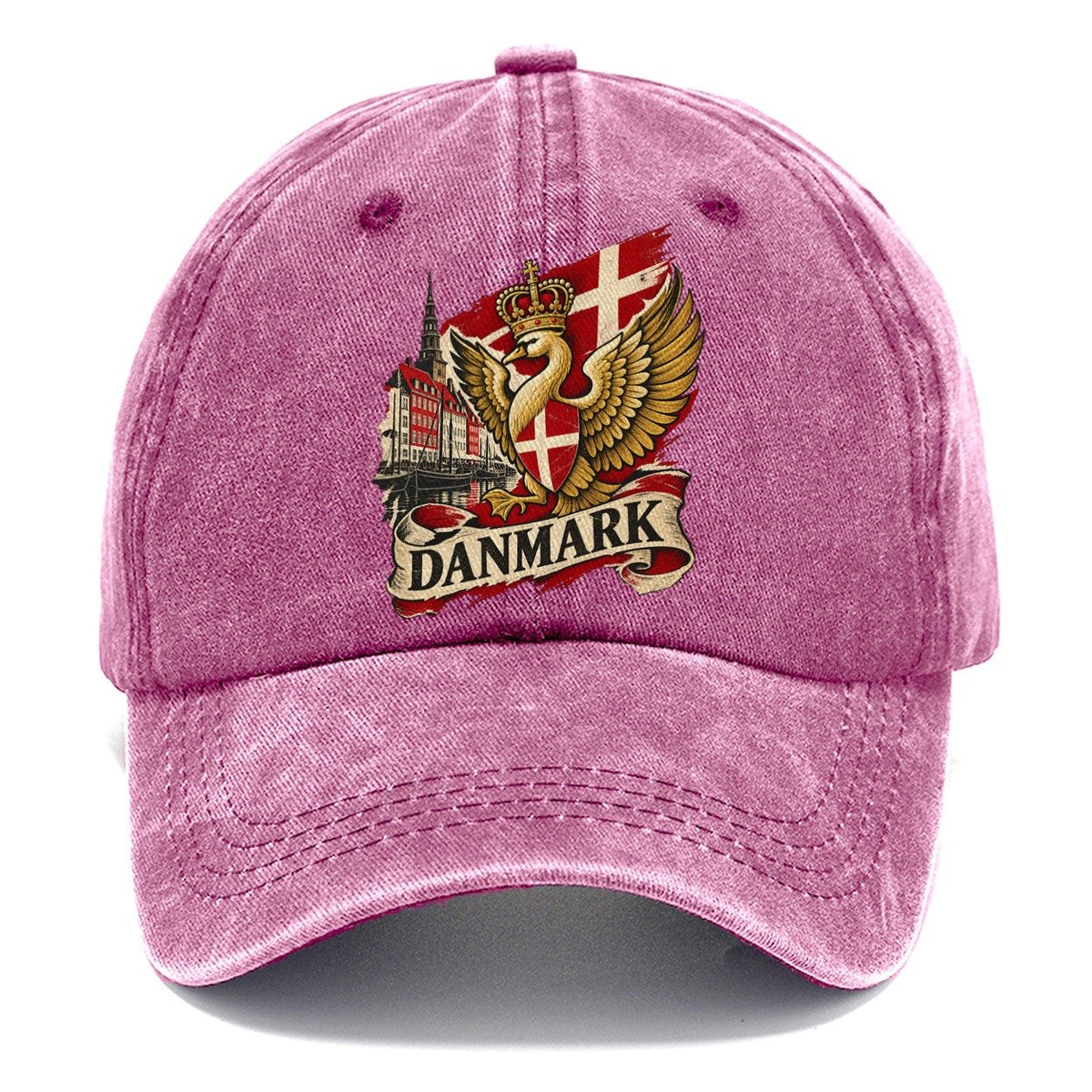 Danmark Crowned Swan Classic Cap – Dusty Rose