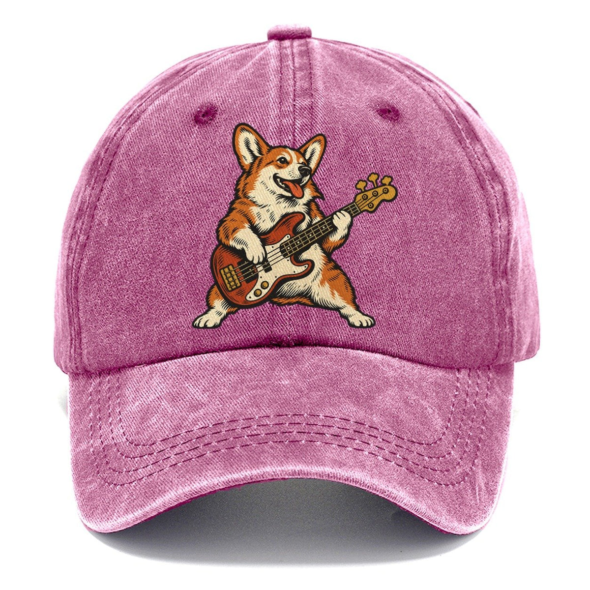 Corgi Bass Player Sundown Familiars Classic Cap – Dusty Rose