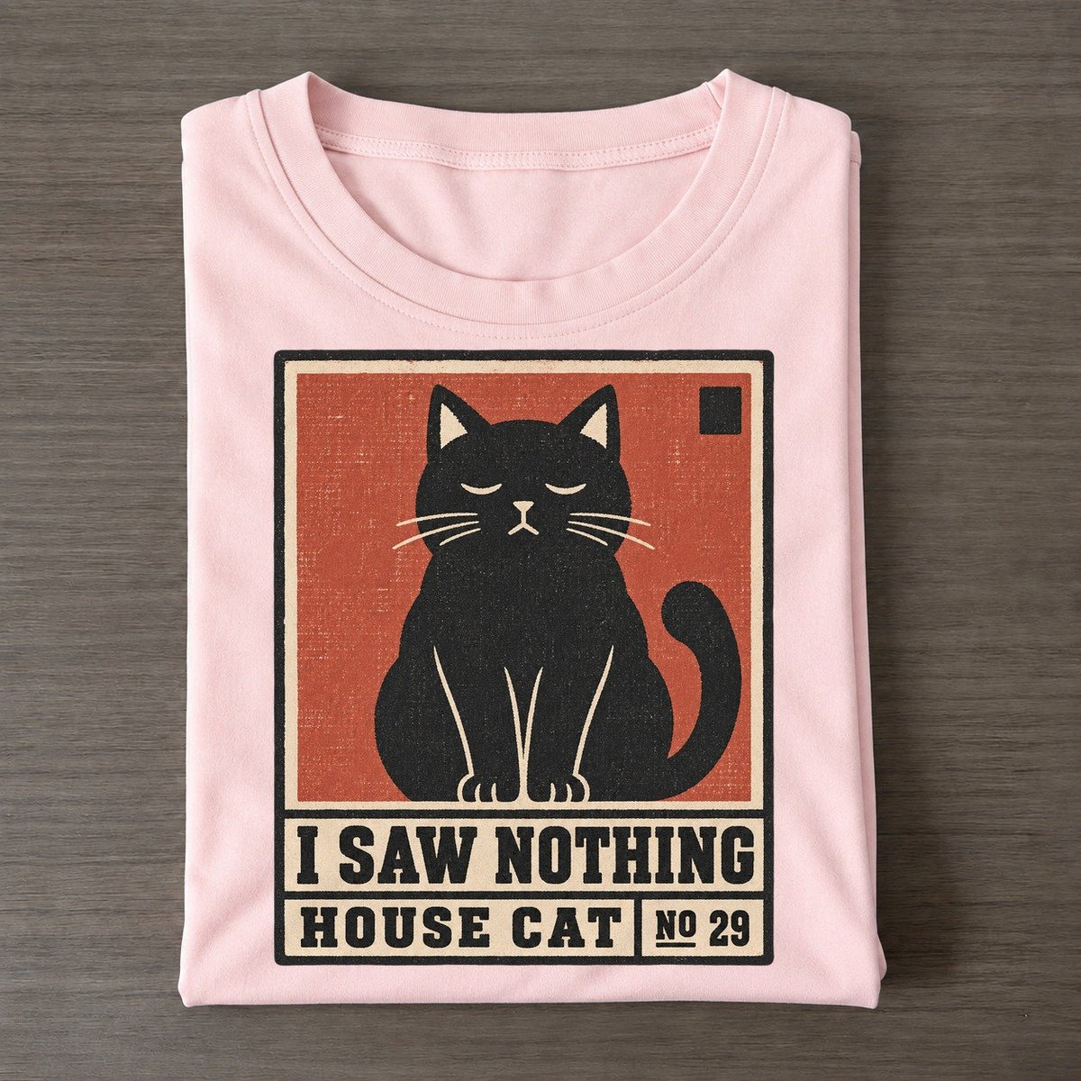 I Saw Nothing Neko Says No Classic T-shirt – Pink