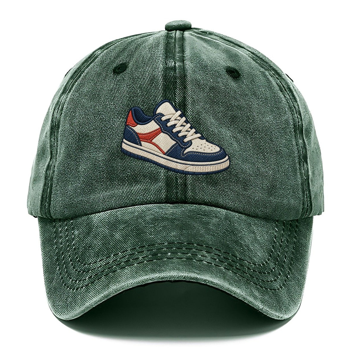 Low Top Court Sneaker Tiny Solo Marks Classic Cap – Forest Mist
