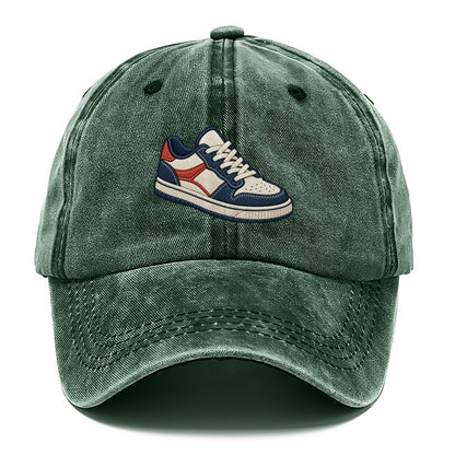 Low Top Court Sneaker Tiny Solo Marks Classic Cap – Forest Mist