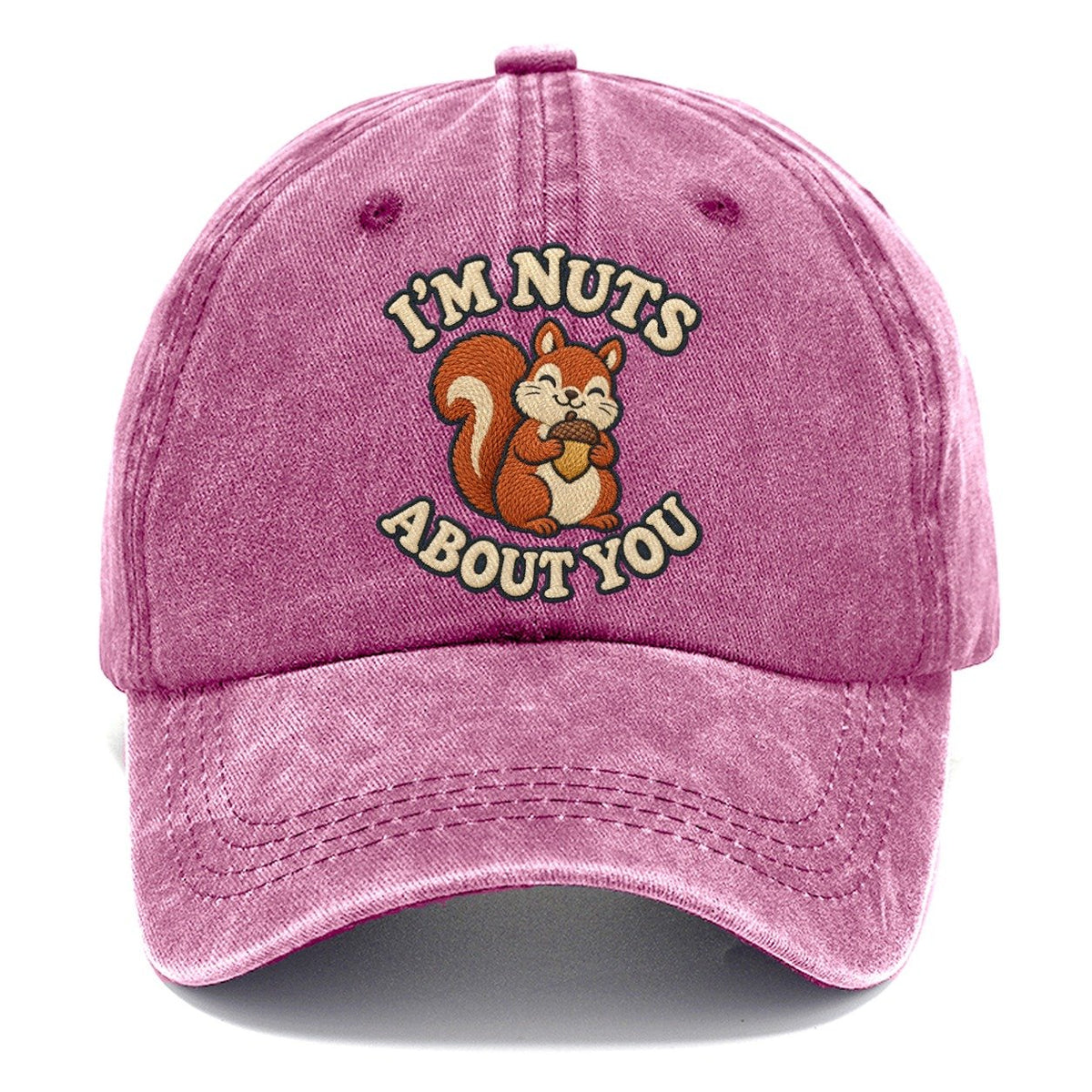Squirrel Animal Puns Classic Cap – Dusty Rose