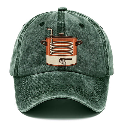 Kettle And Coil Drawing Homebrewing Classic Cap – Forest Mist