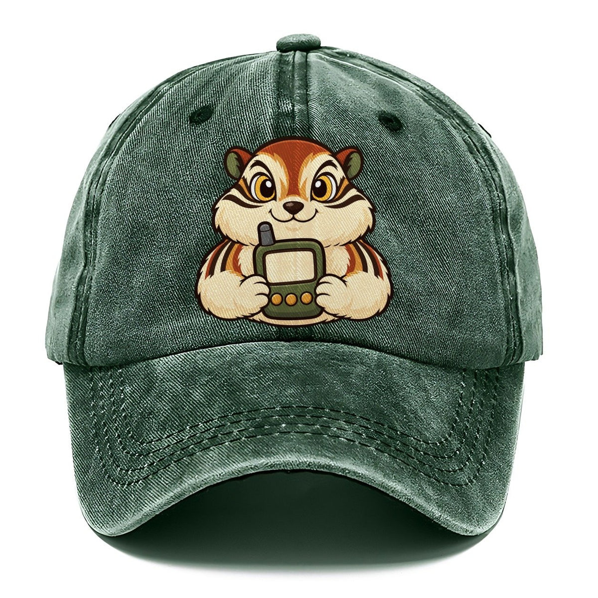 Chipmunk With A Locator Geocaching Classic Cap – Forest Mist