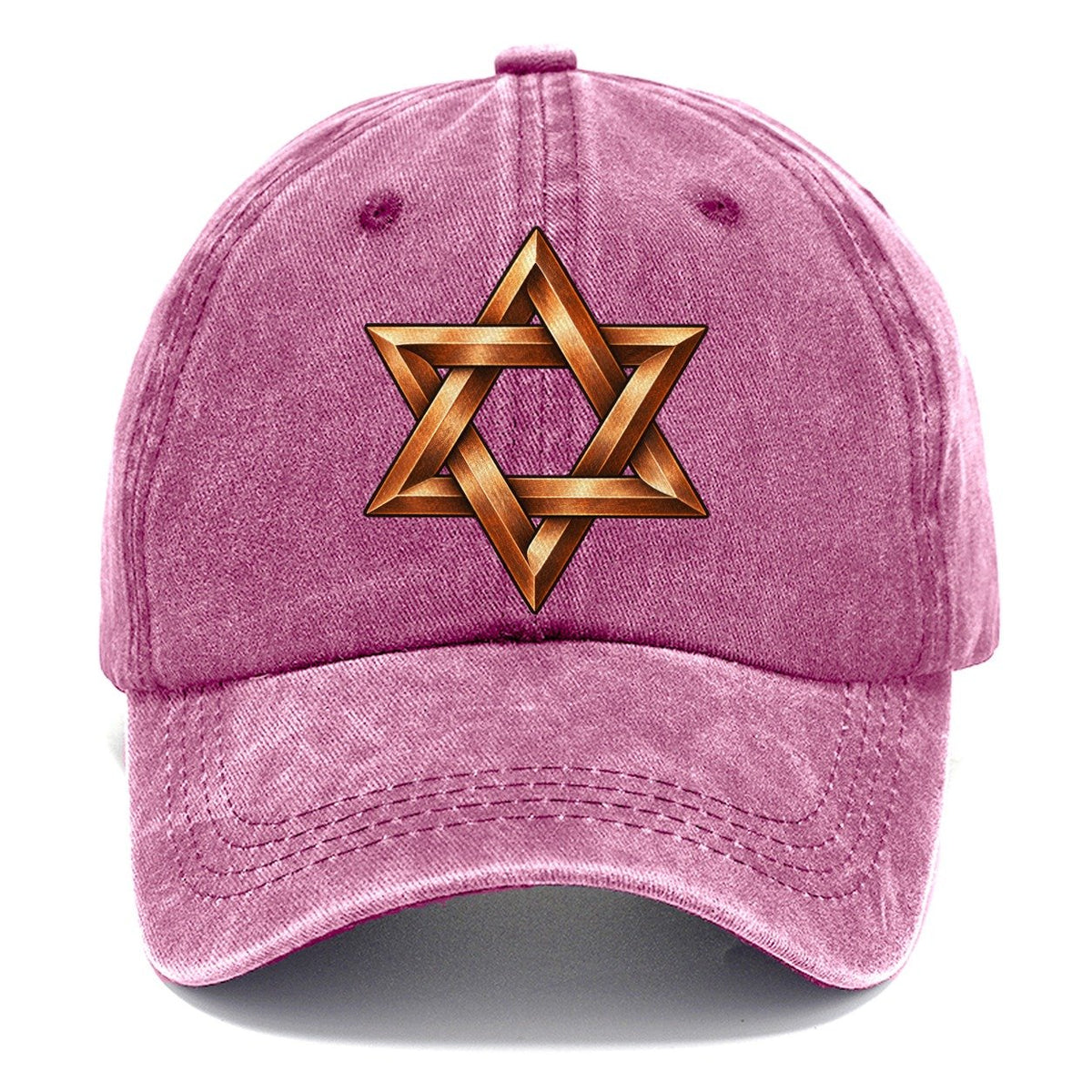 Star Of David Woven Copper Character Club Classic Cap – Dusty Rose