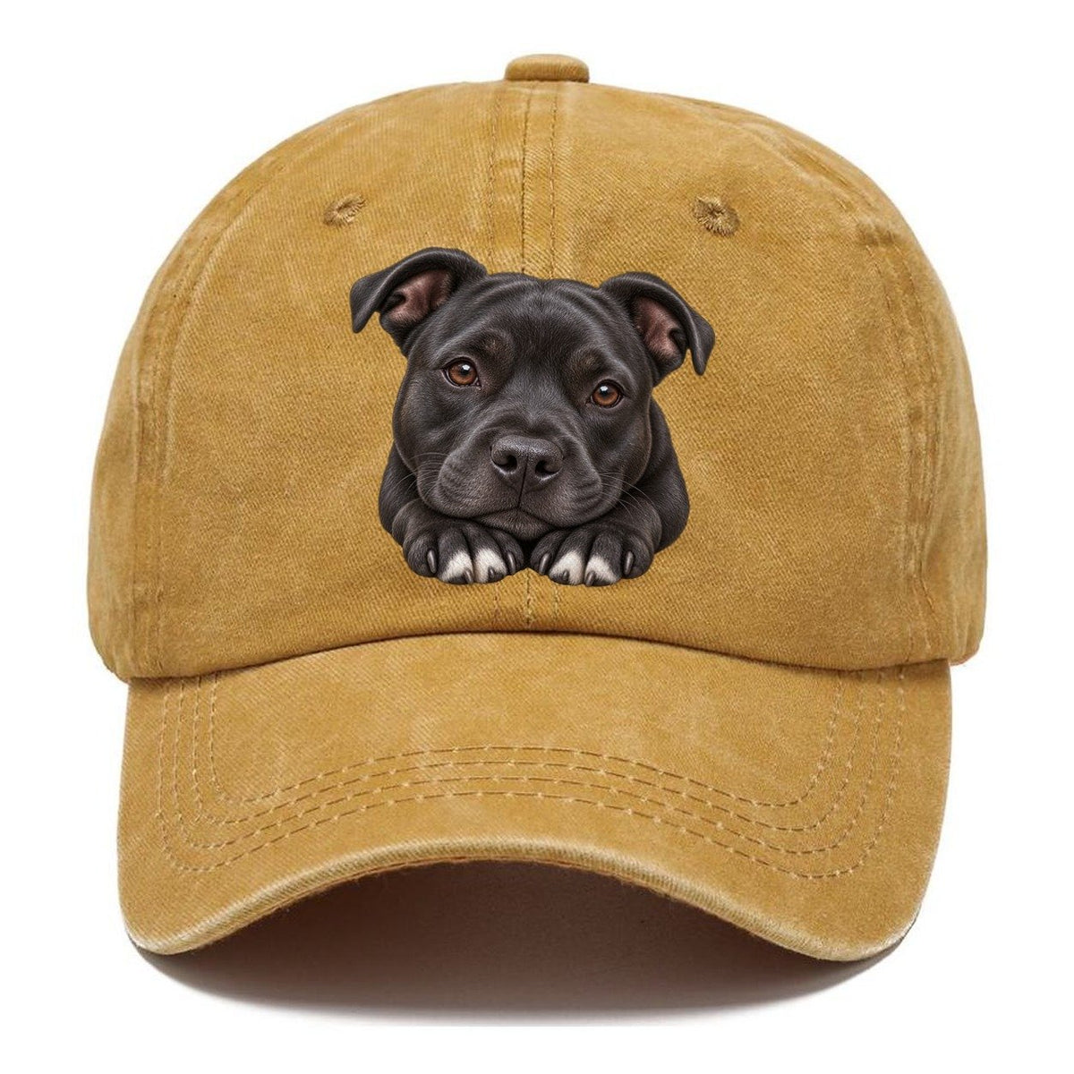 Staffy Paws Beneath Chin Pastimes Companions Classic Cap – Golden Harvest