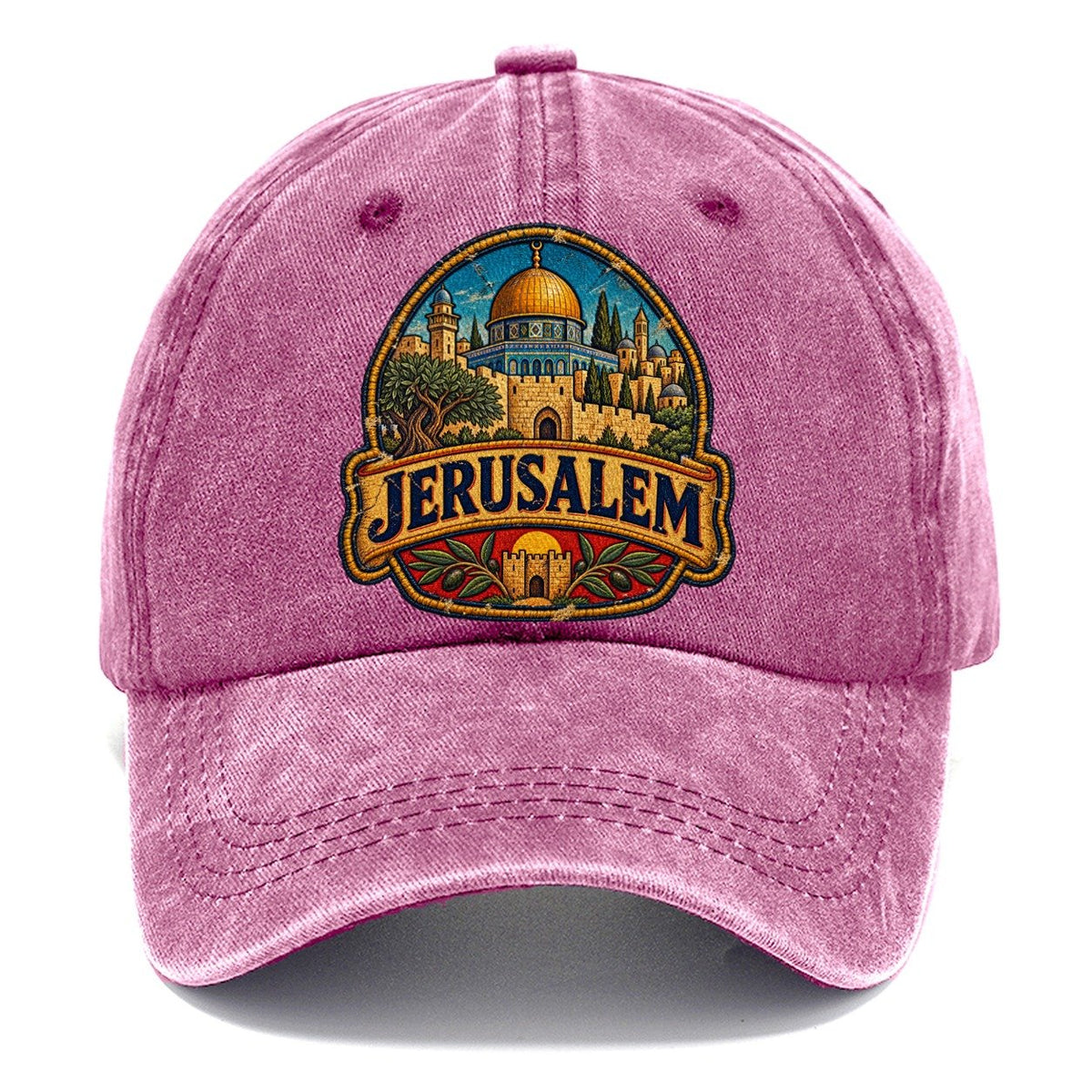 Jerusalem Travel Patch Jerusalem Classic Cap – Dusty Rose