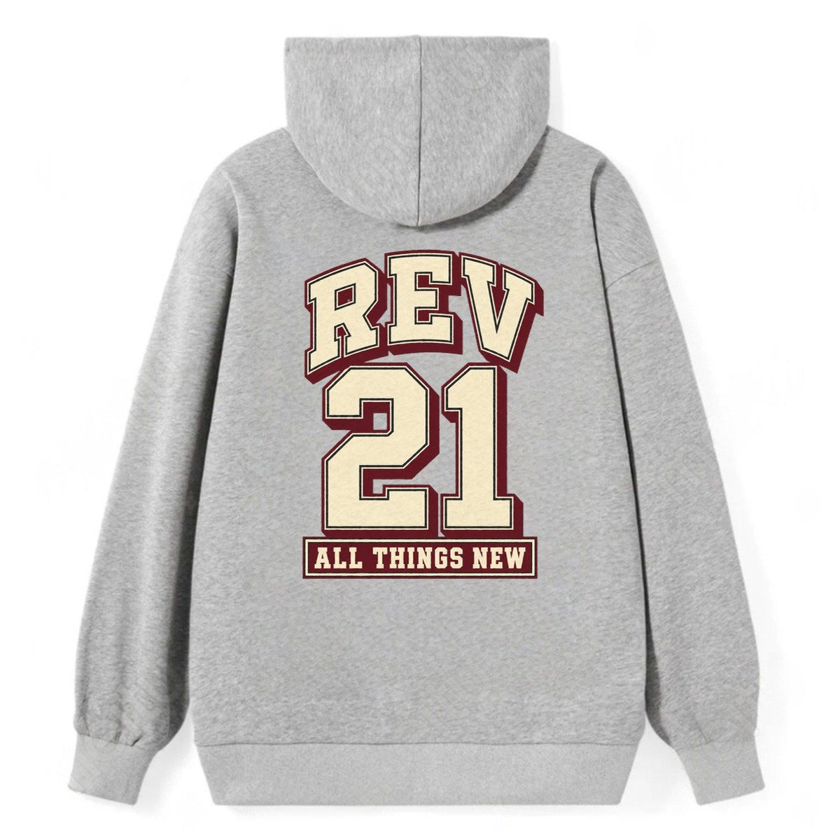 Revelation 21 Varsity Chapel Varsity Classic Pullover Hoodie – Grey