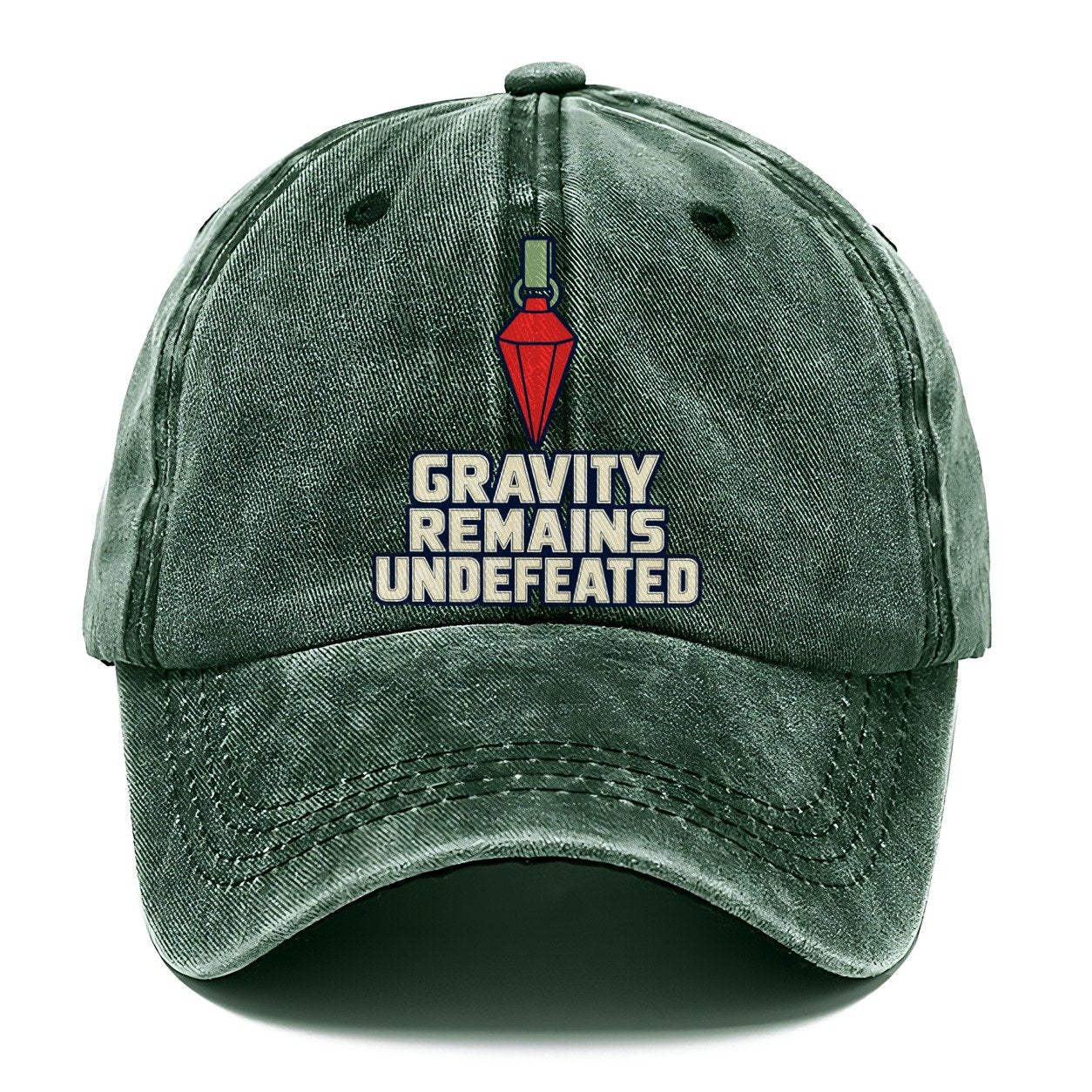 Gravity Remains Undefeated Rock Climbing Classic Cap – Forest Mist