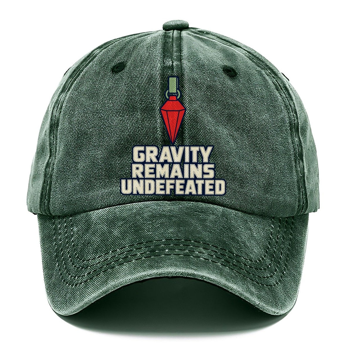 Gravity Remains Undefeated Rock Climbing Classic Cap – Forest Mist