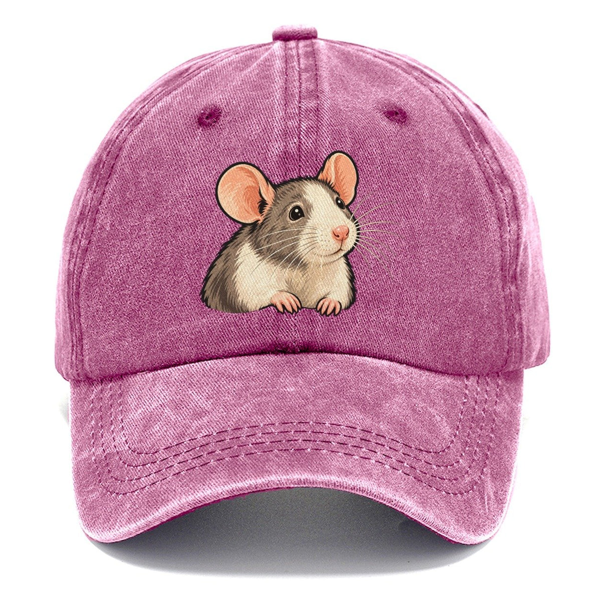 Fancy Rat Bright Nose Small Pet Logos Classic Cap – Dusty Rose