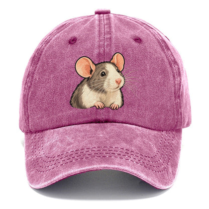 Fancy Rat Bright Nose Small Pet Logos Classic Cap – Dusty Rose