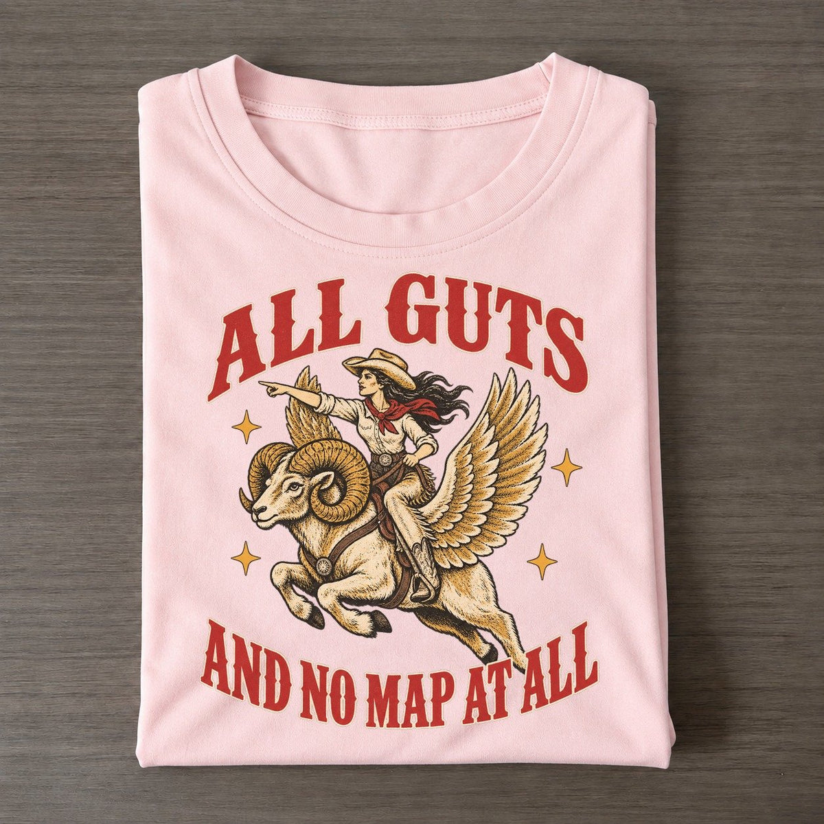 And No Map At All Unhinged Affirmations Classic T-shirt – Pink