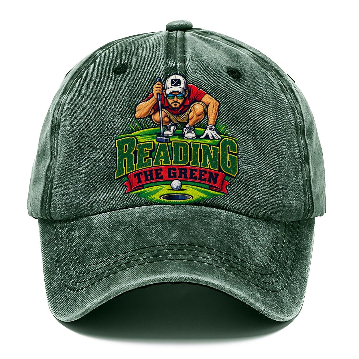 Reading The Green Golf Life Classic Cap – Forest Mist
