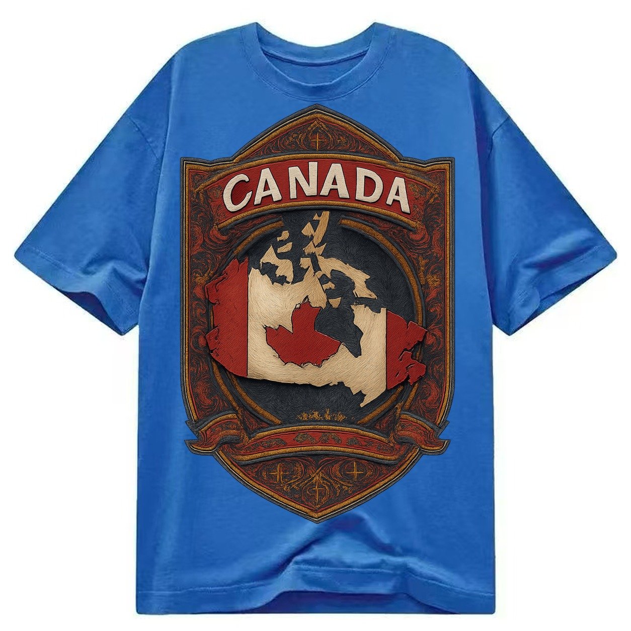 Canada Map Classic T-shirt – Blue