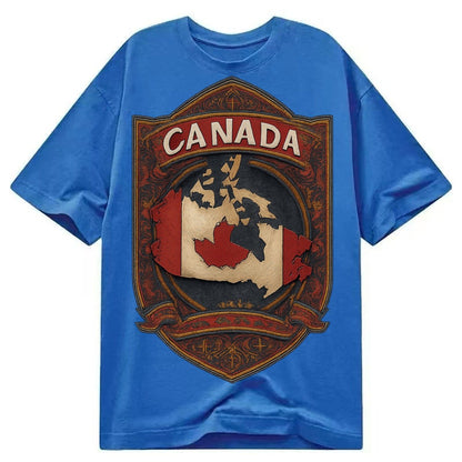 Canada Map Classic T-shirt – Blue