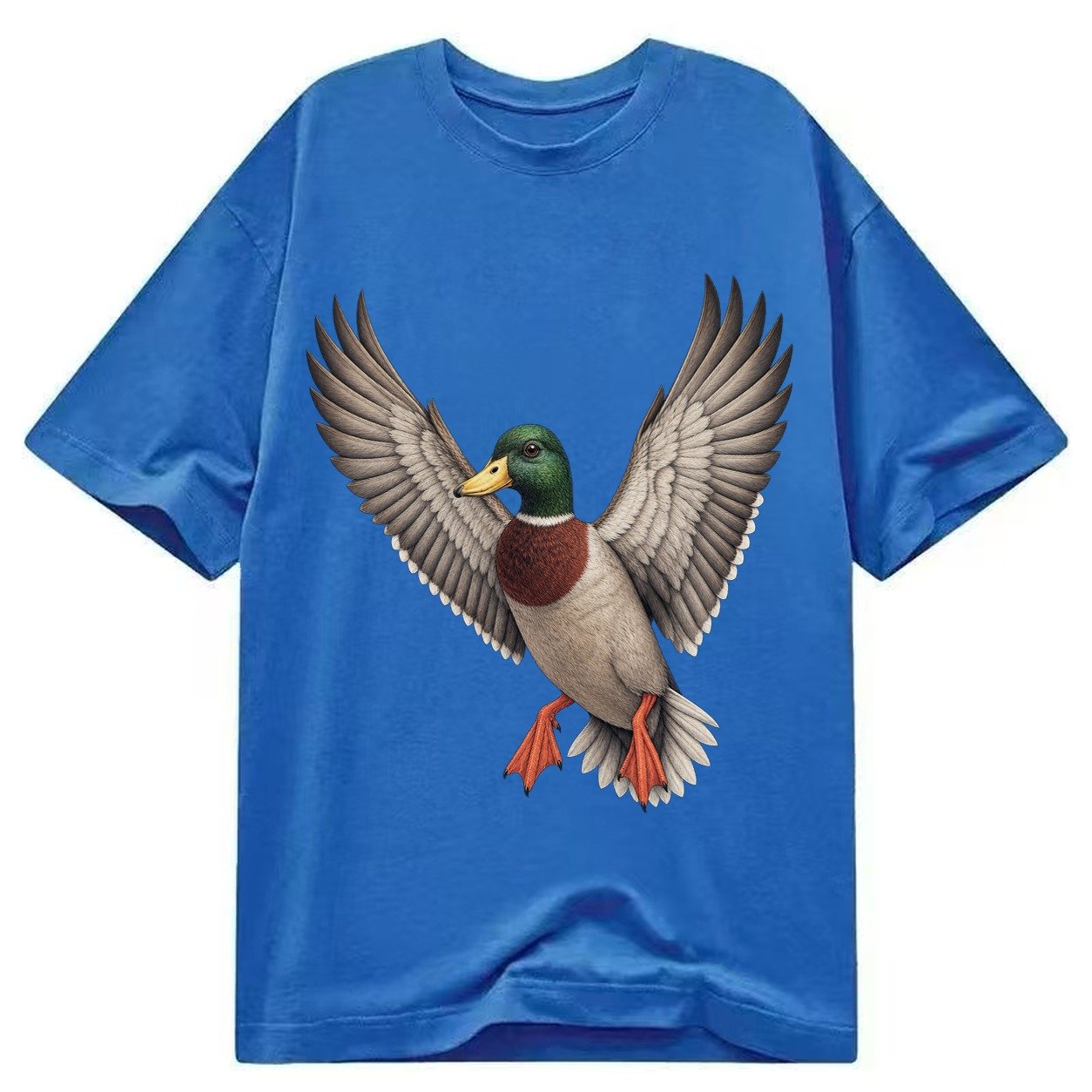 Mallard In Flight Classic T-shirt – Blue