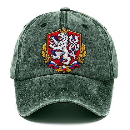 Czech Republic Heraldic Crest Country Logos Classic Cap – Forest Mist