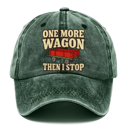 One More Wagon Then I Stop Model Railways Classic Cap – Forest Mist