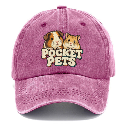 Pocket Pets Small Pet Logos Classic Cap – Dusty Rose